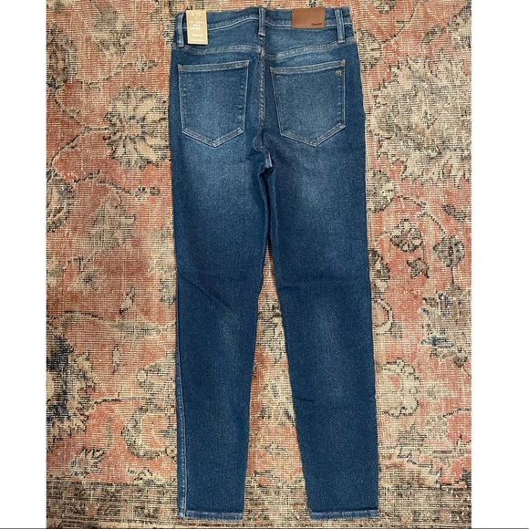 NWT Madewell 10” High-Rise Skinny Jeans in Winston Wash with Magic Pockets - Picture 7 of 10